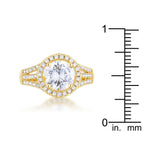 Magnetic Spark Modern Icon Marylin 2.5ct CZ 14k Gold Classic Ring - Friggin Jewelry Fashion