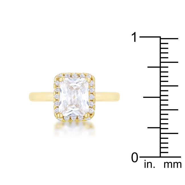 Envy Worthy Icon Heritage Line Mariane 2ct CZ 14k Gold Classic Ring - Friggin Jewelry Fashion