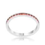 Couture Spark Refined Edit Teresa 0.5ct Dark Champagne CZ Stainless Steel Eternity Band - Friggin Jewelry Fashion