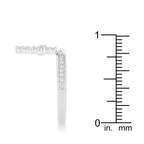 Desired Whisper Couture Line Christine 0.2ct CZ Rhodium Cross Charm Ring - Friggin Jewelry Fashion