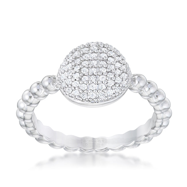 Velvet Heroine Modern Edit Stunning CZ Rhodium Ring - Friggin Jewelry Fashion