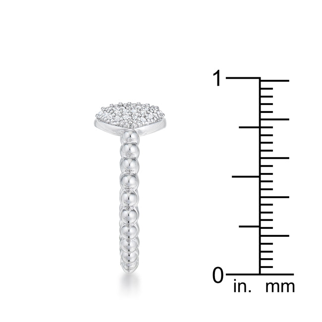 Velvet Heroine Modern Edit Stunning CZ Rhodium Ring - Friggin Jewelry Fashion