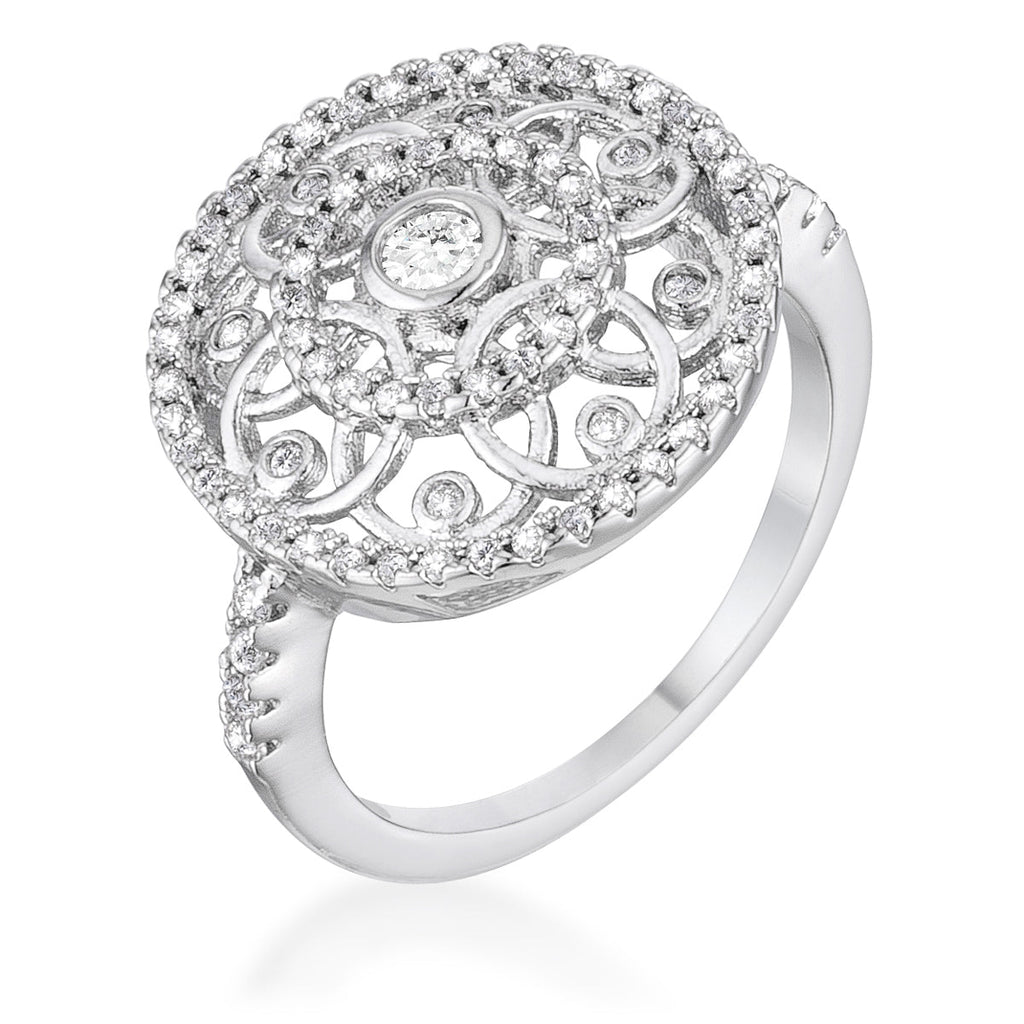 Modern Spark Heritage Edit .5 Ct Interlocking Circles Ring with CZ - Friggin Jewelry Fashion