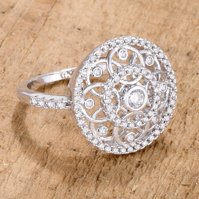 Modern Spark Heritage Edit .5 Ct Interlocking Circles Ring with CZ - Friggin Jewelry Fashion