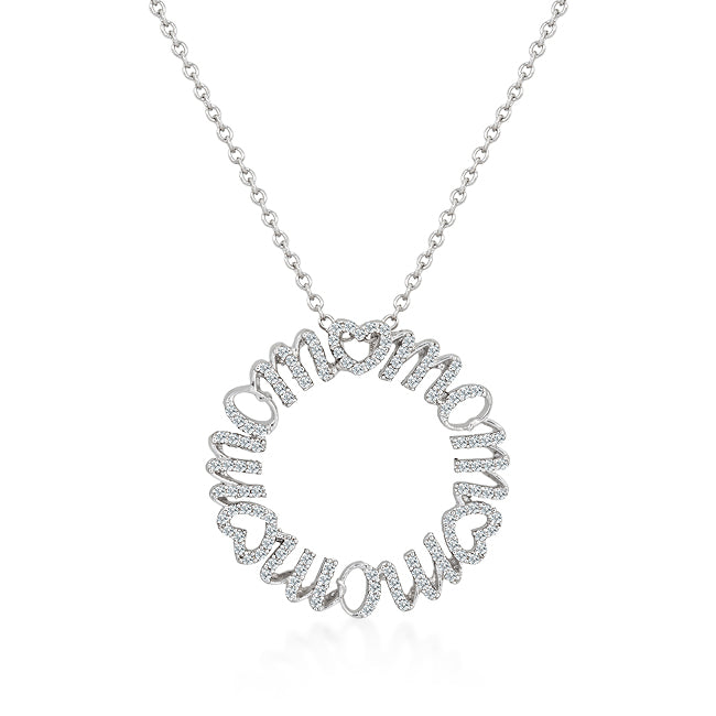 Classic Form Contemporary Edit Mom Circle Pendant - Friggin Jewelry Fashion