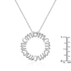 Classic Form Contemporary Edit Mom Circle Pendant - Friggin Jewelry Fashion