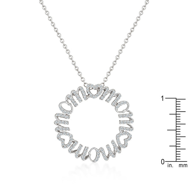 Classic Form Contemporary Edit Mom Circle Pendant - Friggin Jewelry Fashion